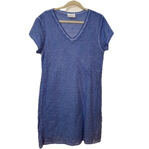 Gardel By Moore Tshirt Swing Dress Womens L Blue Vacation Resortwear